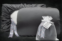 Load image into Gallery viewer, Satin Gray Travel SlipOver Pillowcase