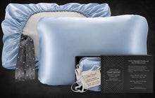 Load image into Gallery viewer, Satin Blue Travel SlipOver PillowCase - Launching in July
